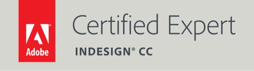 Adobe Certified Expert InDesign CC Badge